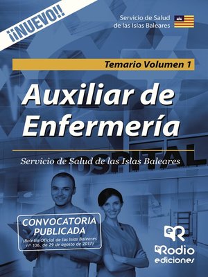 cover image of Auxiliar de Enfermería. Servicio de Salud de las Islas Baleares. Temario Volumen 1